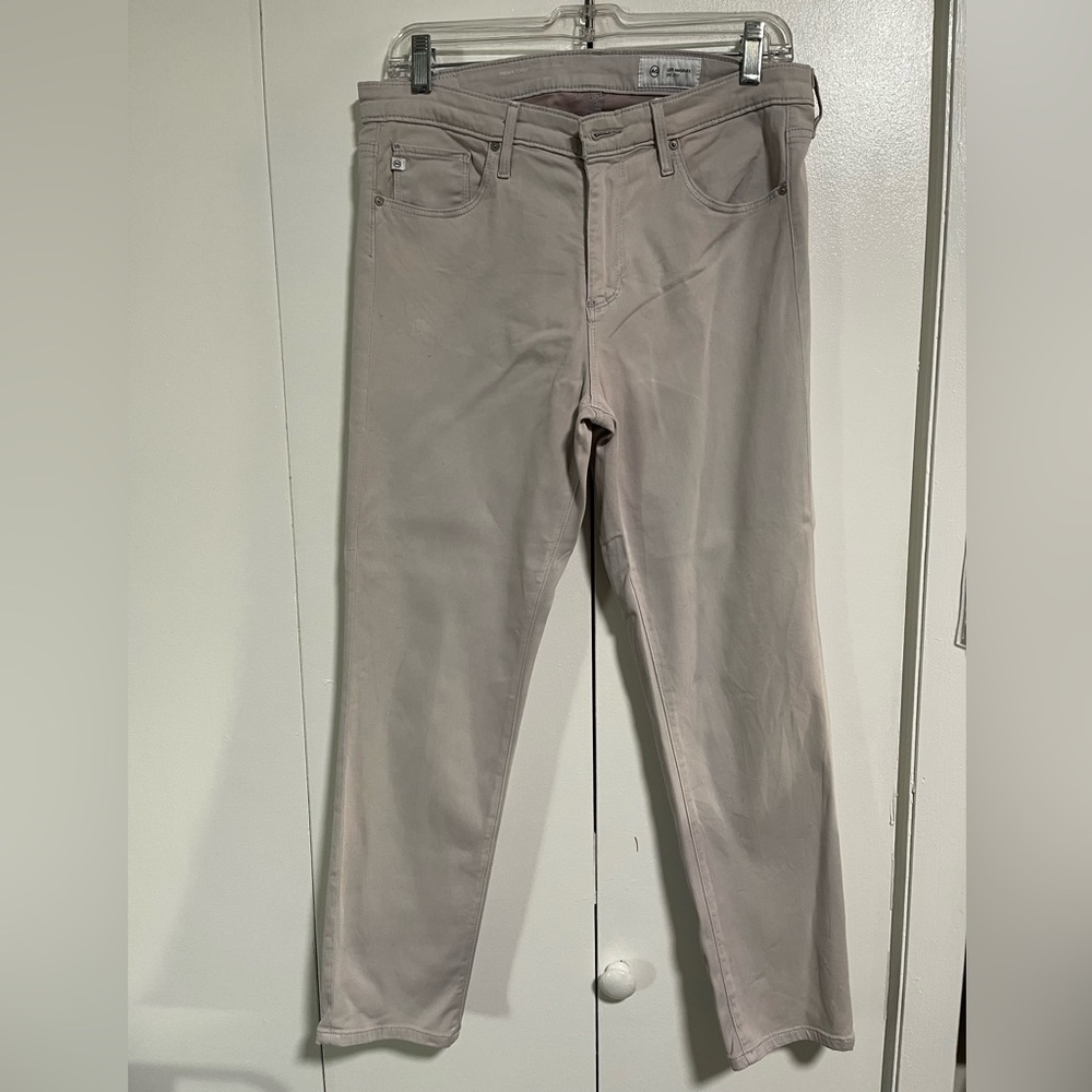 AG Adriano Goldschmied Women's Cigarette Leg Jeans - Light Gray